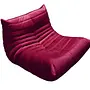 Togo Lounge Set 2-piece Velvet Burgundy 4