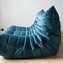 Togo Lounge Set 2-piece Velvet Ocean Blue 3