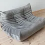 Togo Lounge Set 2-pc. Velvet Silver Grey 3