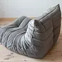 Togo Lounge Set 2-pc. Velvet Silver Grey 6