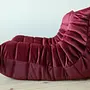 Togo Lounge Set 2-piece Velvet Burgundy 2