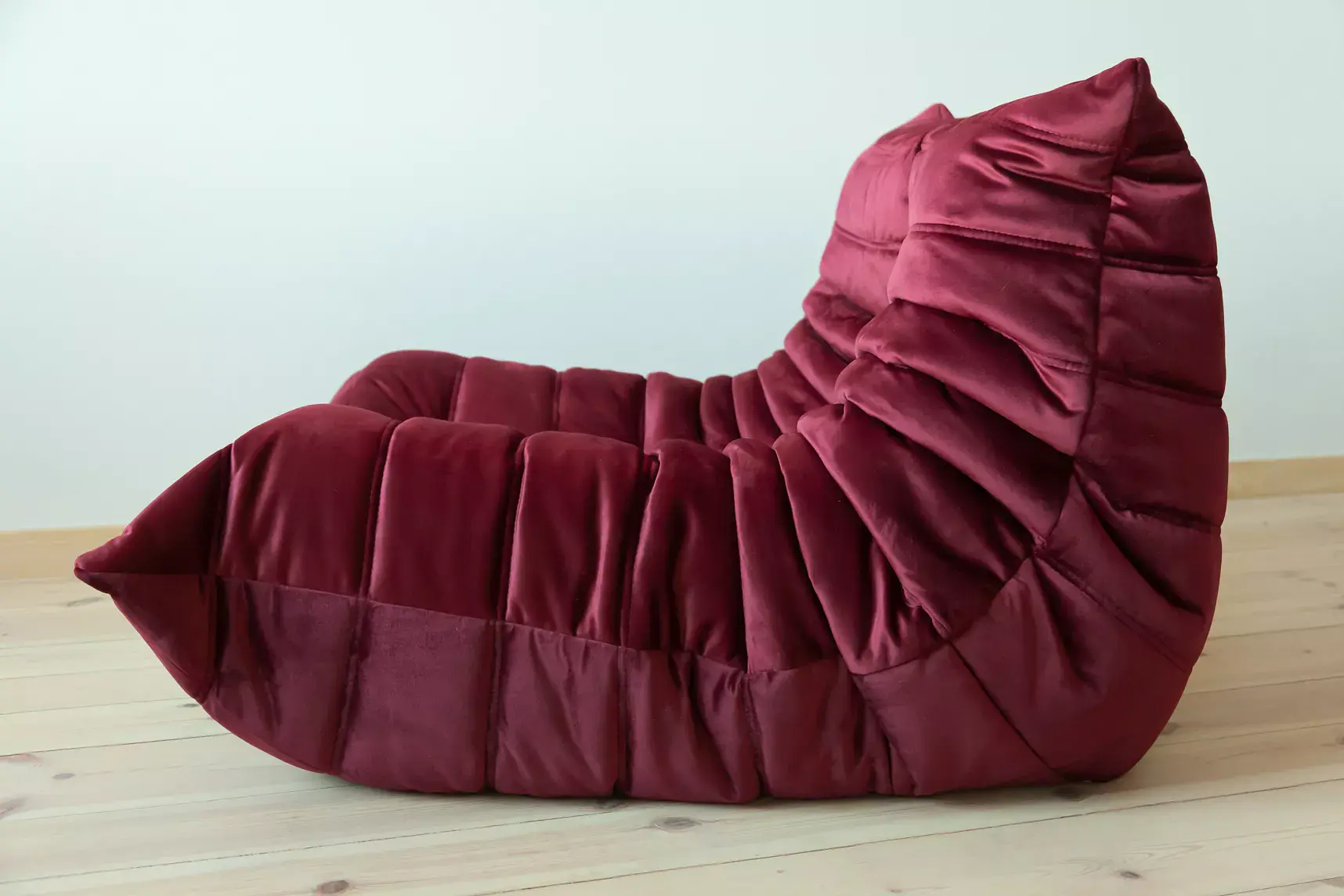 Togo Lounge Set 2-piece Velvet Burgundy 7