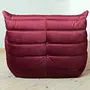 Togo Lounge Set 2-piece Velvet Burgundy 8