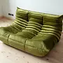 Togo Lounge Set 2-pc. Velvet Olive Green 1