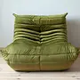 Togo Lounge Set 2-pc. Velvet Olive Green 6