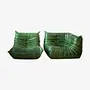 Togo Lounge Set 2-piece Pull-Up Leather Green 0