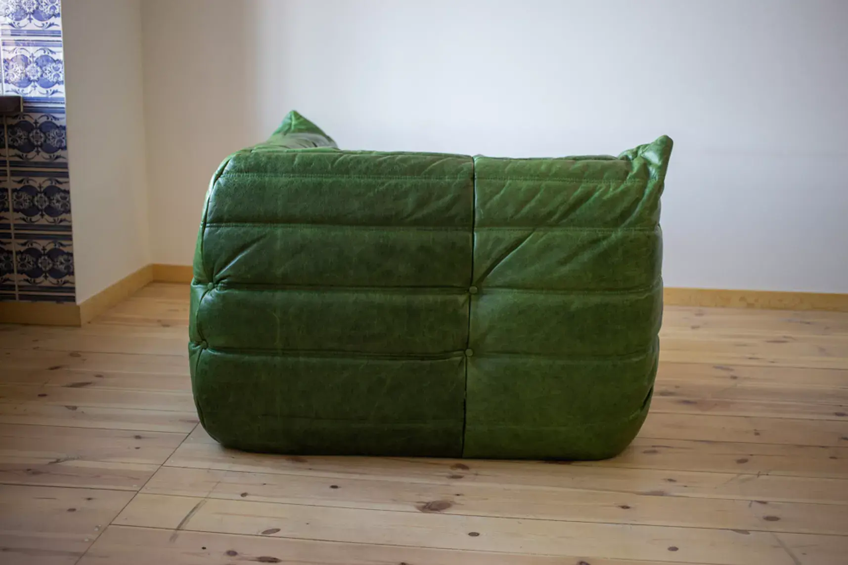 Togo Lounge Set 2-piece Pull-Up Leather Green 3