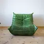Togo Lounge Set 2-piece Pull-Up Leather Green 5