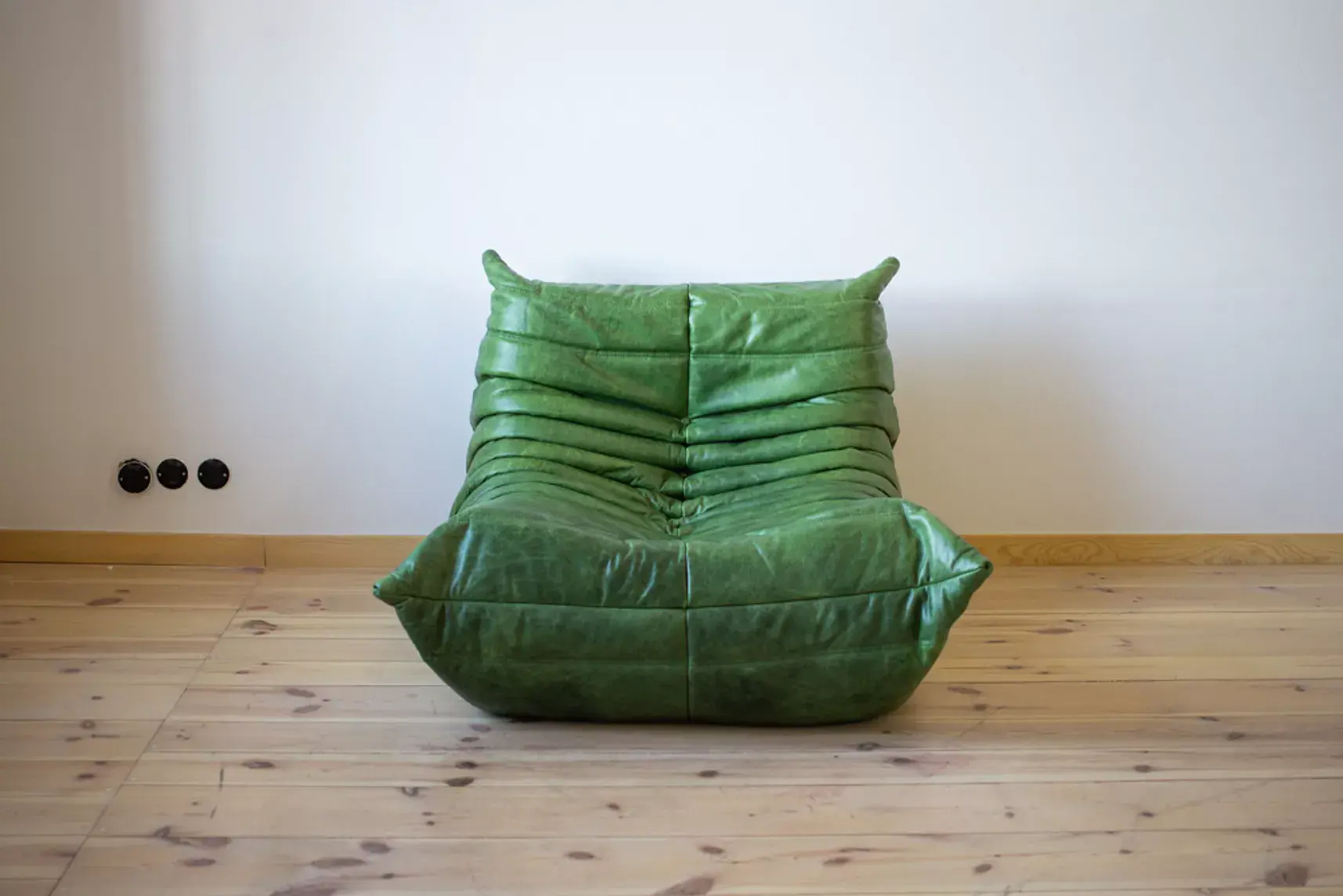 Togo Lounge Set 2-piece Pull-Up Leather Green 5
