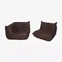 Togo Lounge Set 2-pc. Madras Leather Brown 0