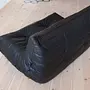Togo Lounge Set 2-tlg. Leder Schwarz 3
