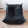 Togo Lounge Set 2-tlg. Leder Schwarz 6
