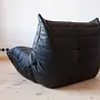 Togo Lounge Set 2-tlg. Leder Schwarz 7