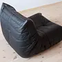 Togo Lounge Set 2-tlg. Leder Schwarz 8