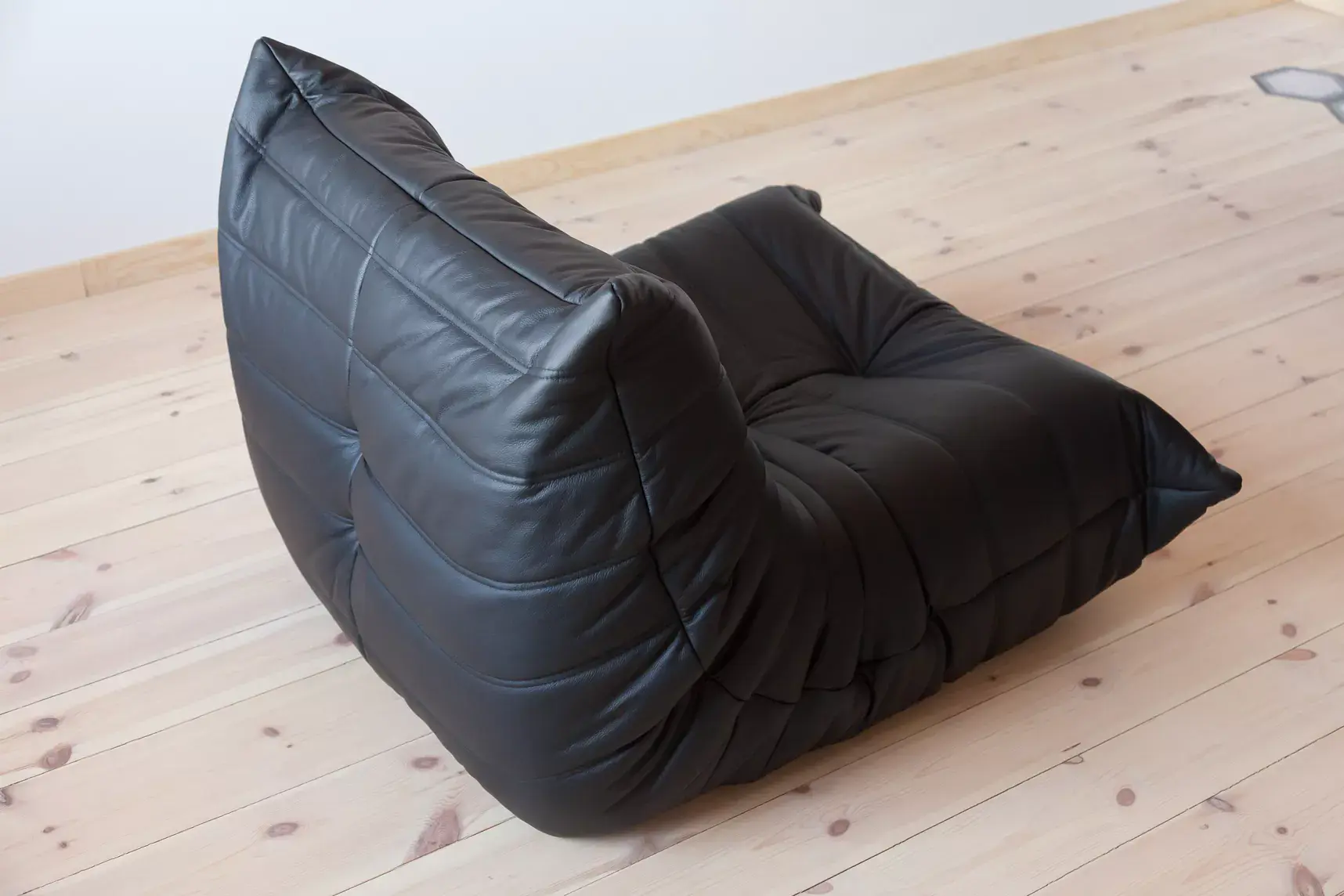 Togo Lounge Set 2-tlg. Leder Schwarz 8