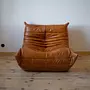 Togo Lounge Set 2-pc. Pull-Up Leather Pine Brown 5