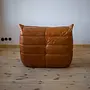 Togo Lounge Set 2-pc. Pull-Up Leather Pine Brown 7