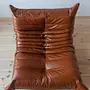 Togo Lounge Set 2-tlg. Hochglanzleder Whiskybraun 5