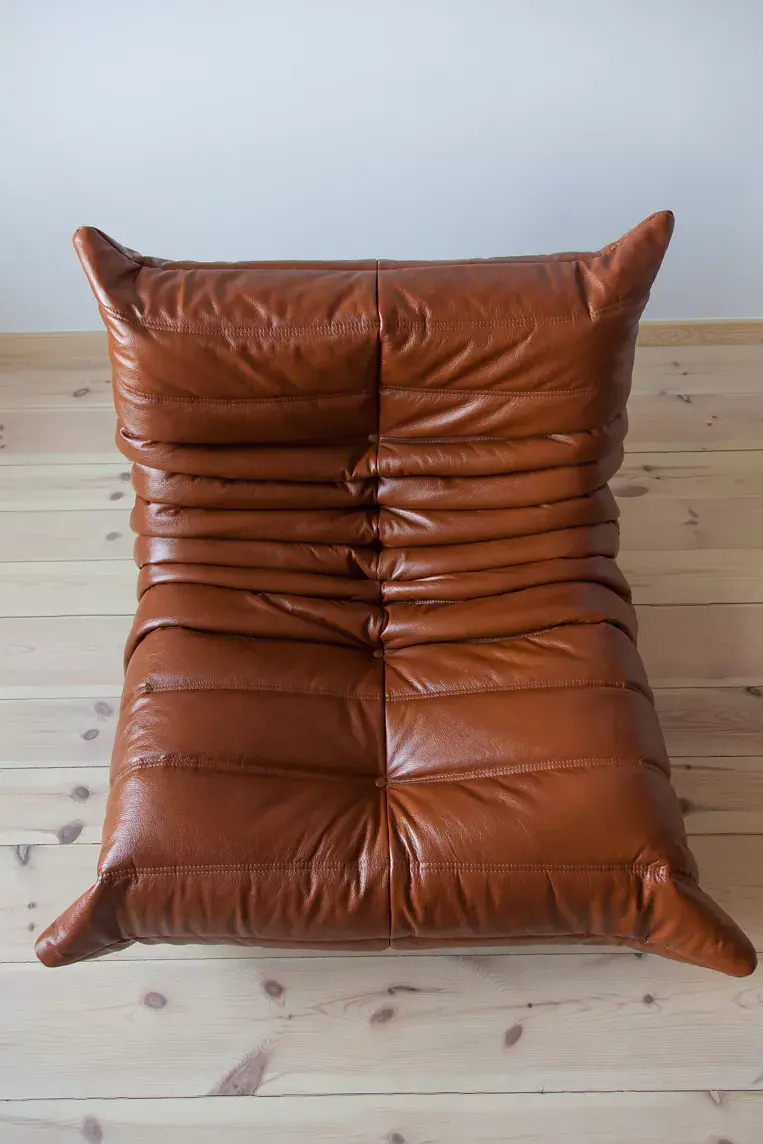 Togo Lounge Set 2-piece High-gloss leather Whisky brown 5