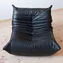 Togo Lounge Set 2-tlg. Leder Schwarz 5