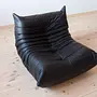 Togo Lounge Set 2-tlg. Leder Schwarz 6