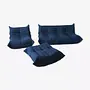 Togo Lounge Set 3-pc. Textile Navy Blue 0
