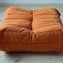 Togo Lounge Set 3 pz. Tessuto Arancione 6