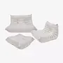 Togo Lounge Set 3-pc. Textile Off-White 0