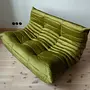 Togo Lounge Set 3-pc. Velvet Olive Green 2