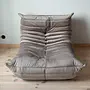 Togo Lounge Set 3-pc. Velvet Warm Grey 5