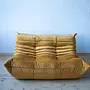 Togo Lounge Set 3-piece Velvet Gold Yellow 1