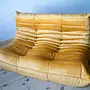 Togo Lounge Set 3-piece Velvet Gold Yellow 2