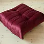 Togo Lounge Set 3-piece Velvet Burgundy 4