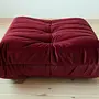 Togo Lounge Set 3-piece Velvet Burgundy 5