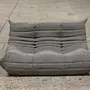 Togo Lounge Set 3-pc. Woven fabric warm grey 1