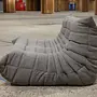 Togo Lounge Set 3-pc. Woven fabric warm grey 3