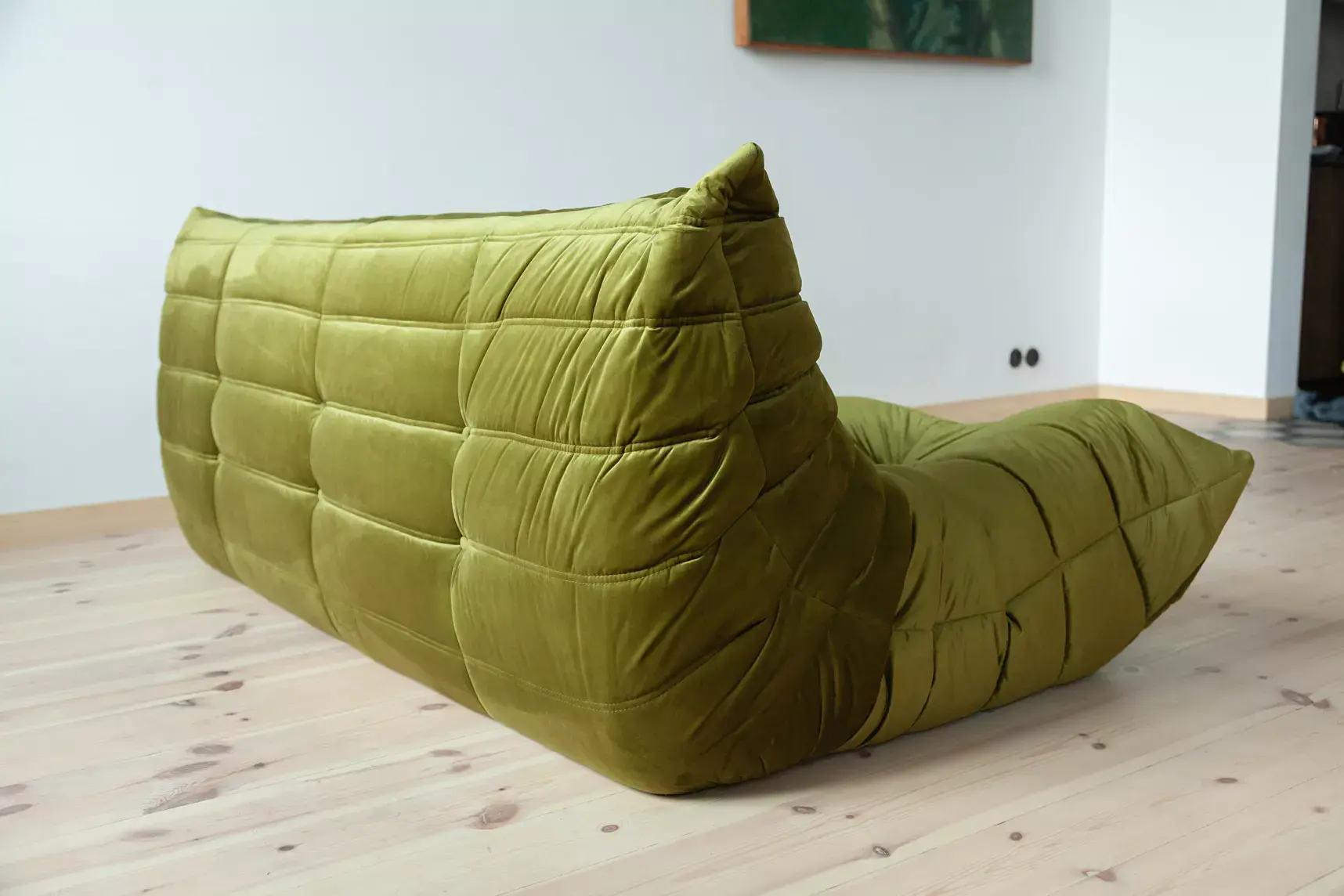 Togo Lounge Set 2-pc. Velvet Olive Green 4