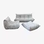 Togo Lounge Set 3-piece Textile Grey 0