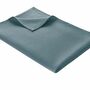 Leichte Decke aus Waffelpiqué 100% Baumwolle Blau Single 0