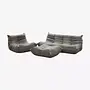 Togo Lounge Set 3-piece. Woven fabric Warm Grey 0