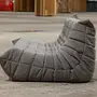 Togo Lounge Set 3-tlg. Webstoff Warmgrau 3
