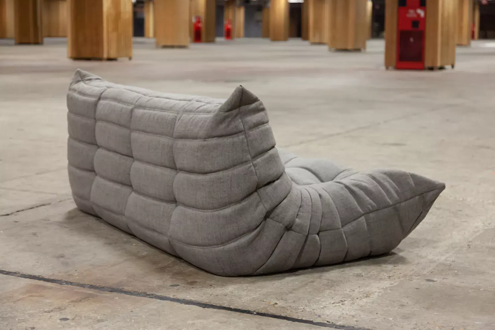 Togo Lounge Set 3-piece. Woven fabric Warm Grey 4