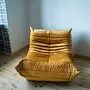 Togo Lounge Set 3-piece Velvet Golden Yellow 2