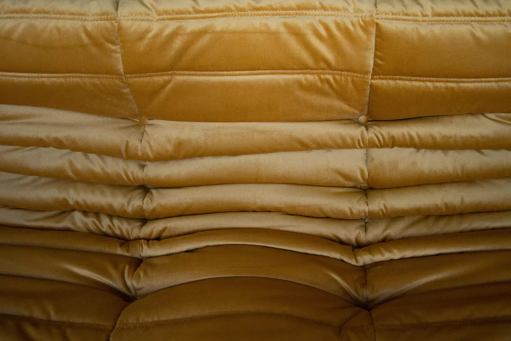 Togo Lounge Set 3-piece Velvet Golden Yellow 7