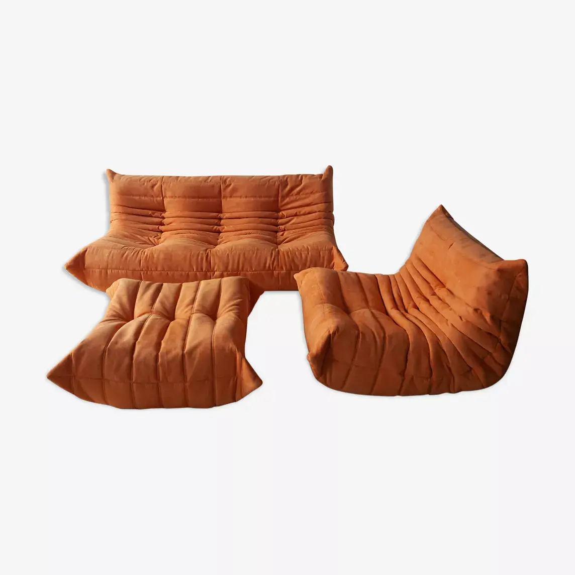 Togo Lounge Set 3-piece. Textile Orange 0