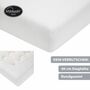 Spannleintuch für Boxspringbett aus Baumwolle Weiß 1