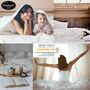 Spannleintuch für Boxspringbett aus Baumwolle Blau 5
