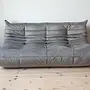 Togo Lounge Set 3-pc. Velvet Silver Grey 1