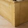 Bett mit Stauraum Olivholzoptik 3