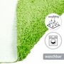 Flauschige Hochflor Badematte Grün 3